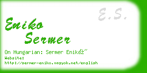 eniko sermer business card